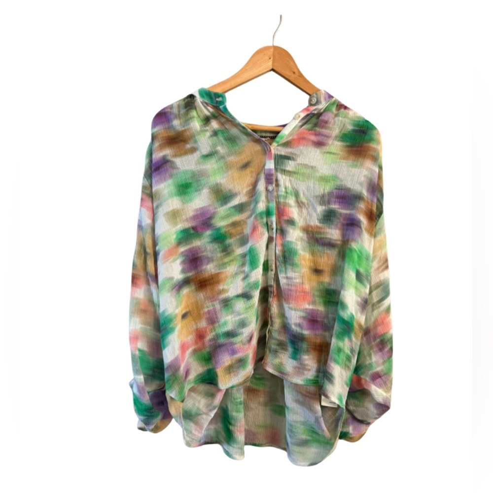 Anthropologie Pilcro Sidney Blouse Small Multicolored - Picture 4 of 9